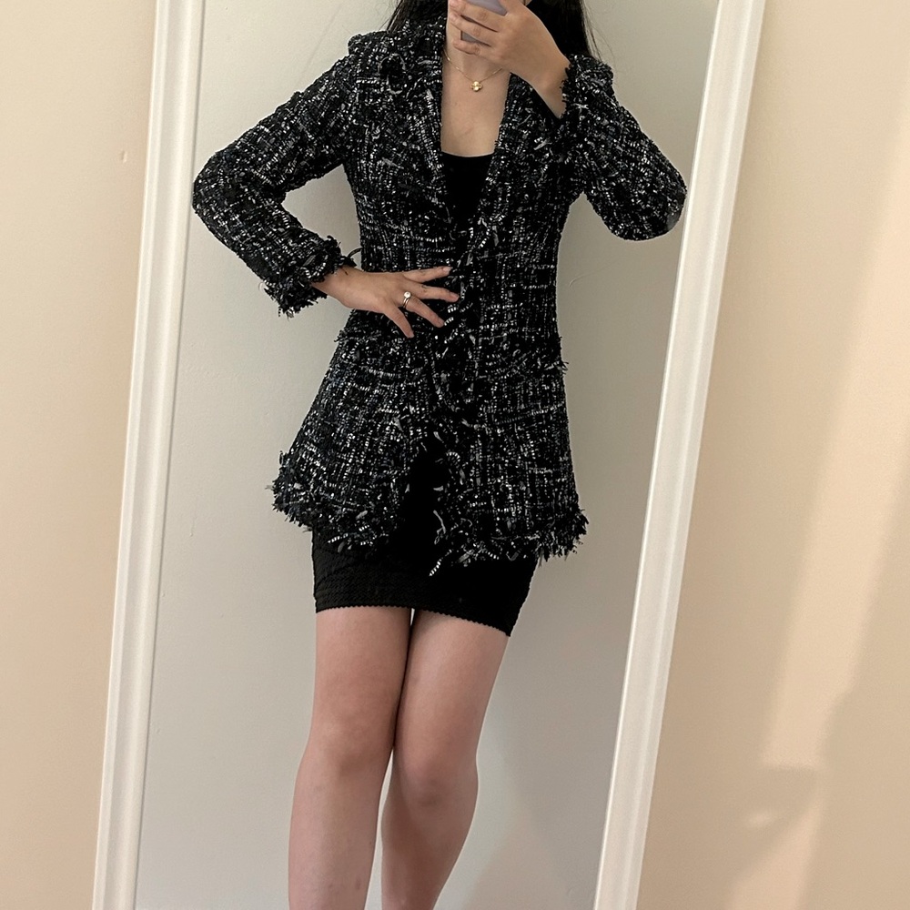 NWT Korean Duffle suit blazer coat size s